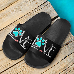 Love Dog Paw Slide Sandals