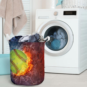 Softball Lovers Laundry Basket