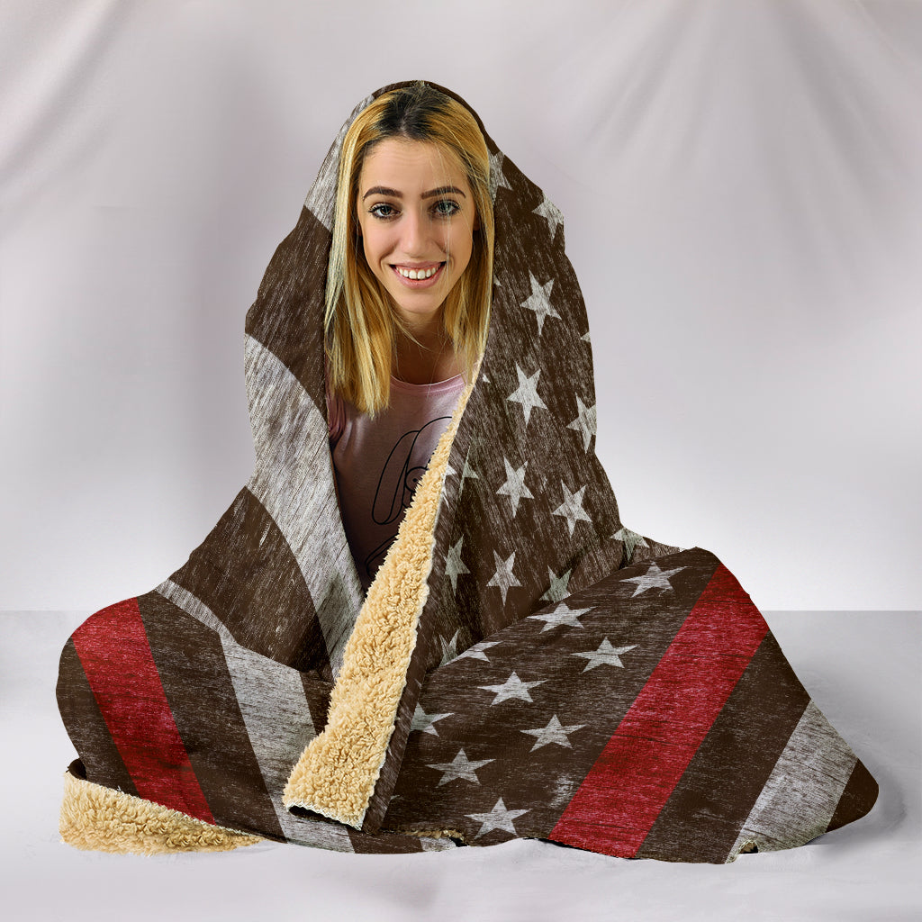 Firefighter Hooded Blanket