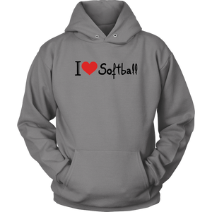 I Love Softball Hoodie